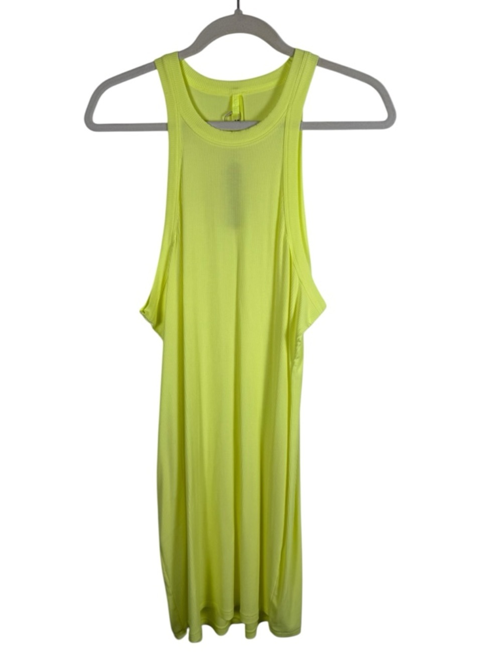 NWT Skims Soft Lounge High Crew Neck Mini Tank Dress Lemonade Sz 2X - Picture 2 of 5